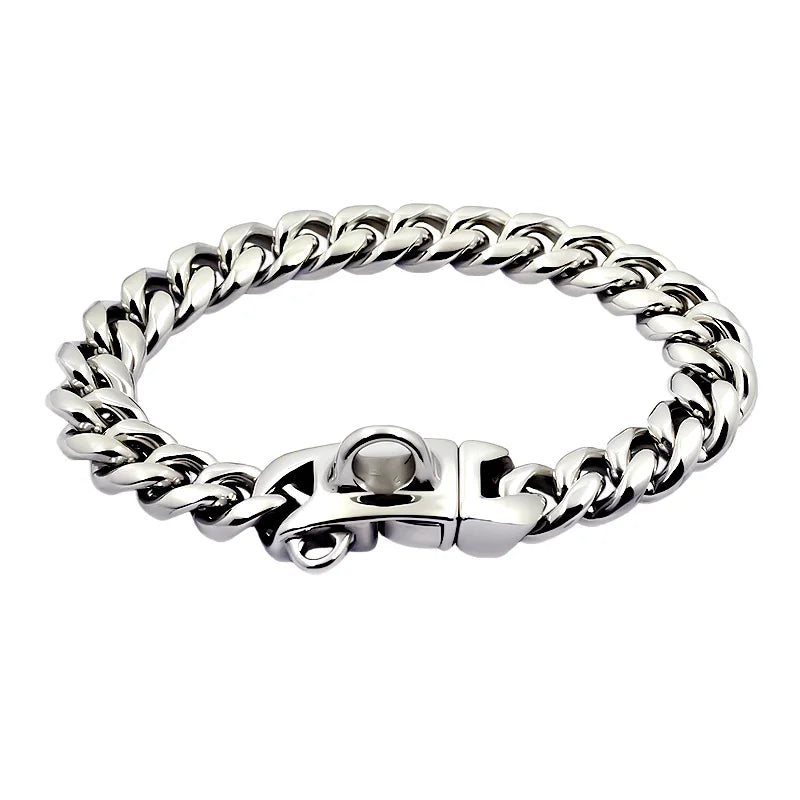 Stainless Steel Top Dawg Cuban Luxury Dog Chain