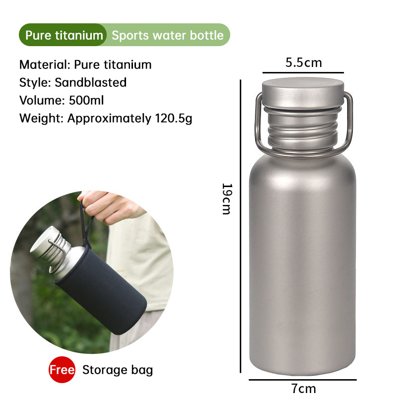 Portable Titanium Water Bottle