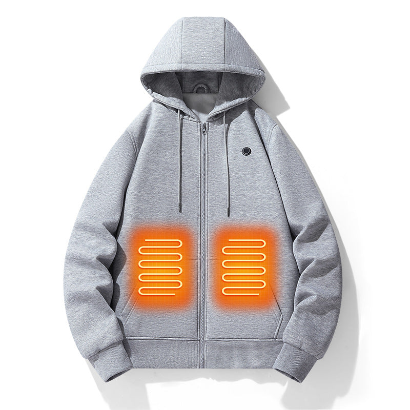 Heated Outdoor Zip-Up Hoodie