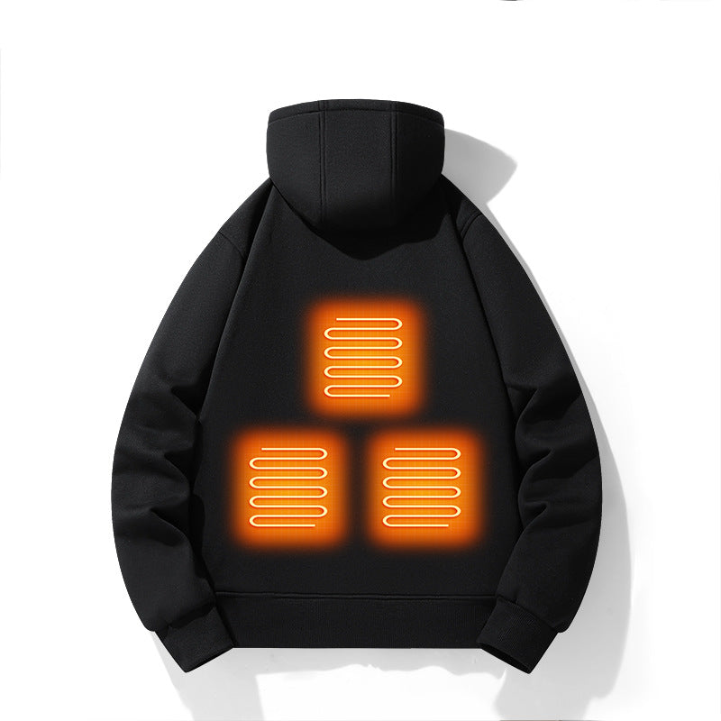 Heated Outdoor Zip-Up Hoodie