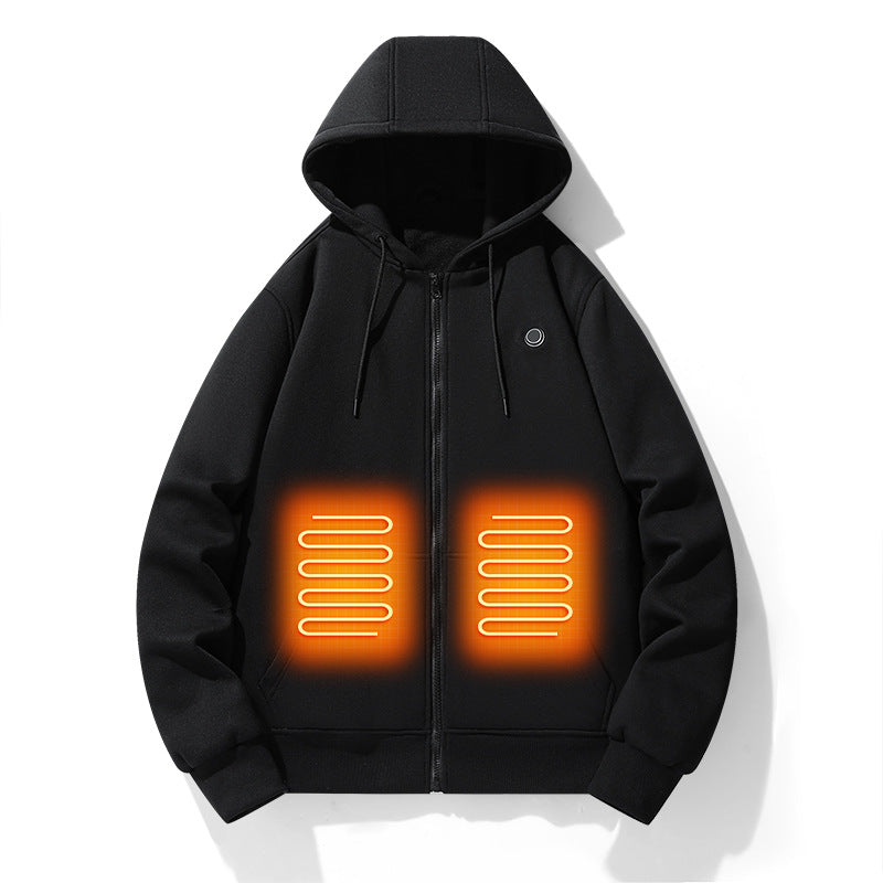 Heated Outdoor Zip-Up Hoodie