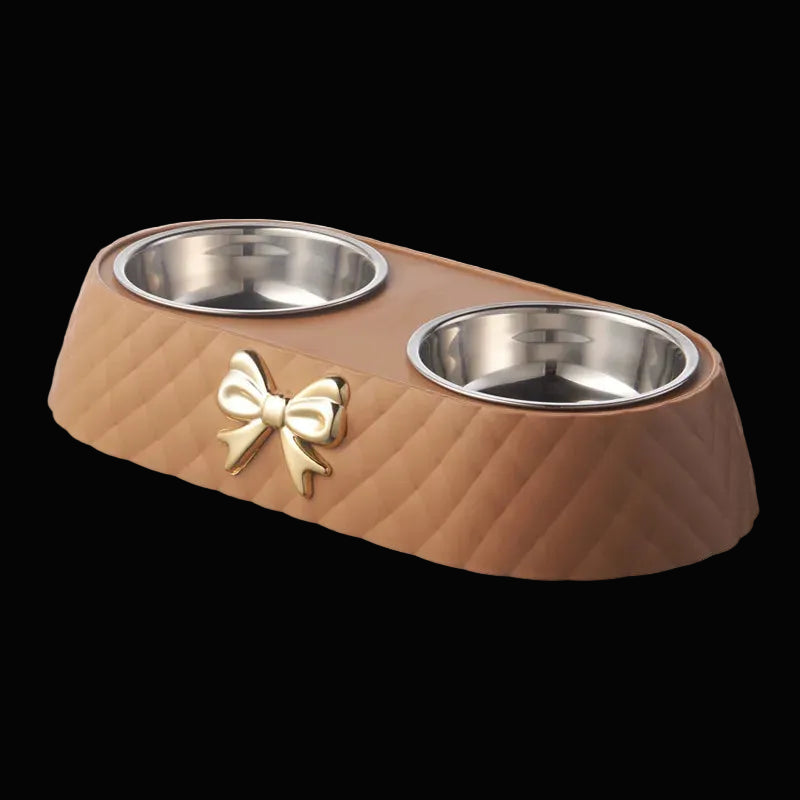 Stainless Steel Pet Double Bowl