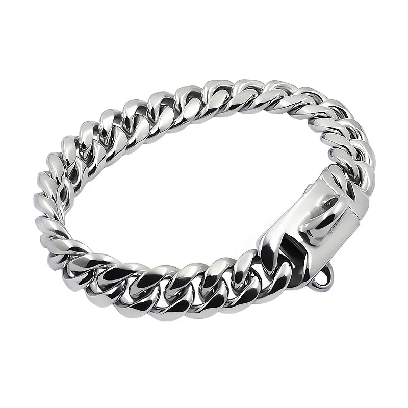 Stainless Steel Top Dawg Cuban Luxury Dog Chain