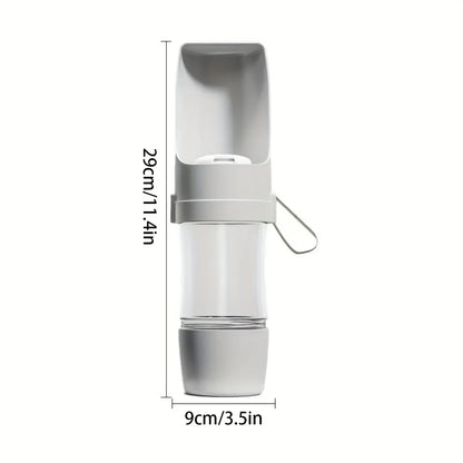Portable Dual Pet Water & Food Bottle