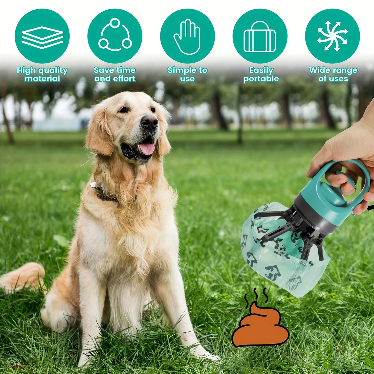 Portable Pooper Scooper with Bags